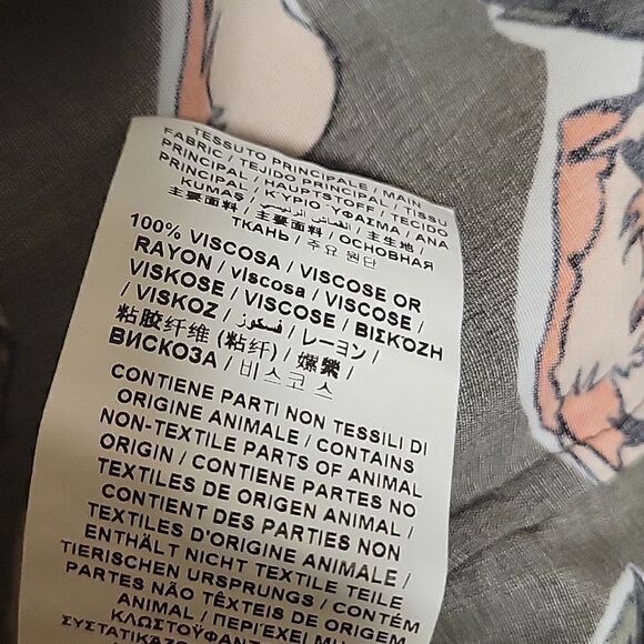 Love Moschino Floral Rose Long Sleeve Button Down Shirt - Picture 10 of 12